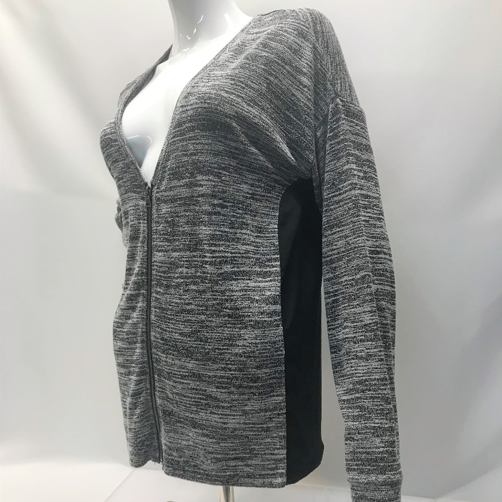 Two By Vince Camuto Heathered Zipper Sweater M